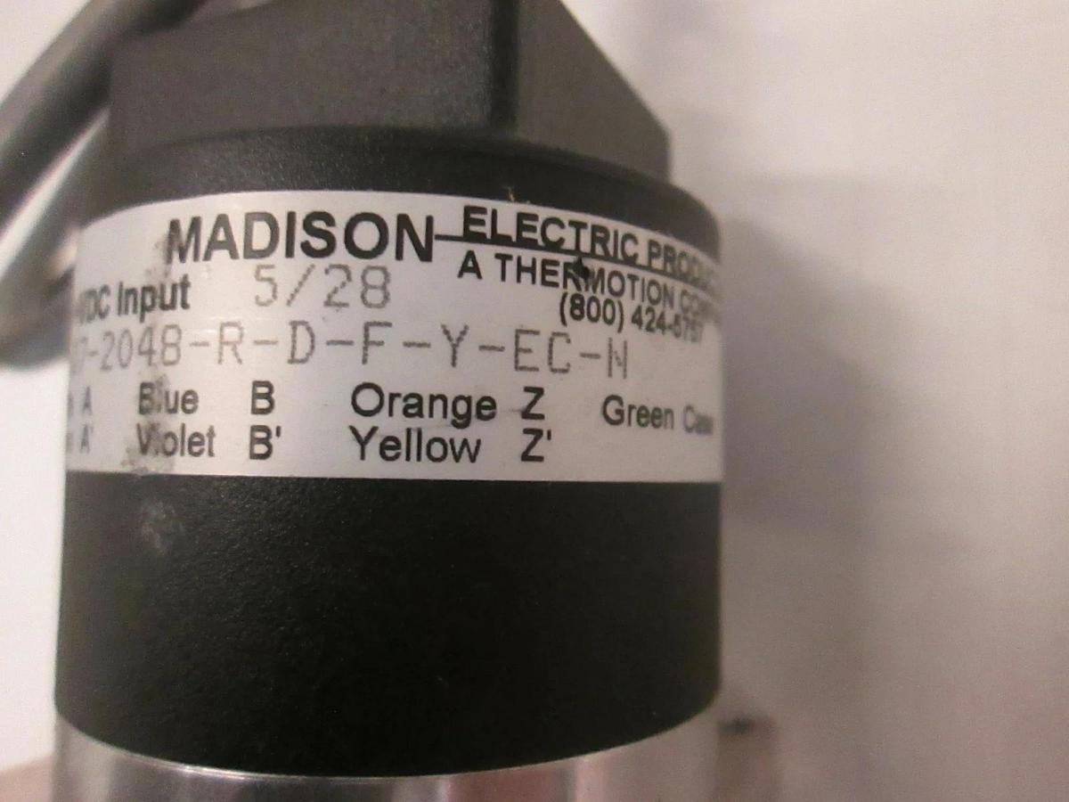 Used Madison Electric Stepper Motor, AE5-20-07-2048, Used