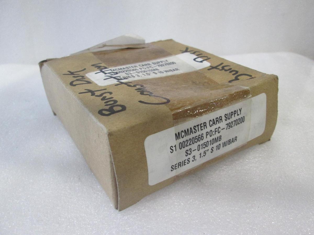 McMaster Carr Supply, S3-015010MB, Burst Disk, Series 3, 1/5" S 1-W/Bar, New