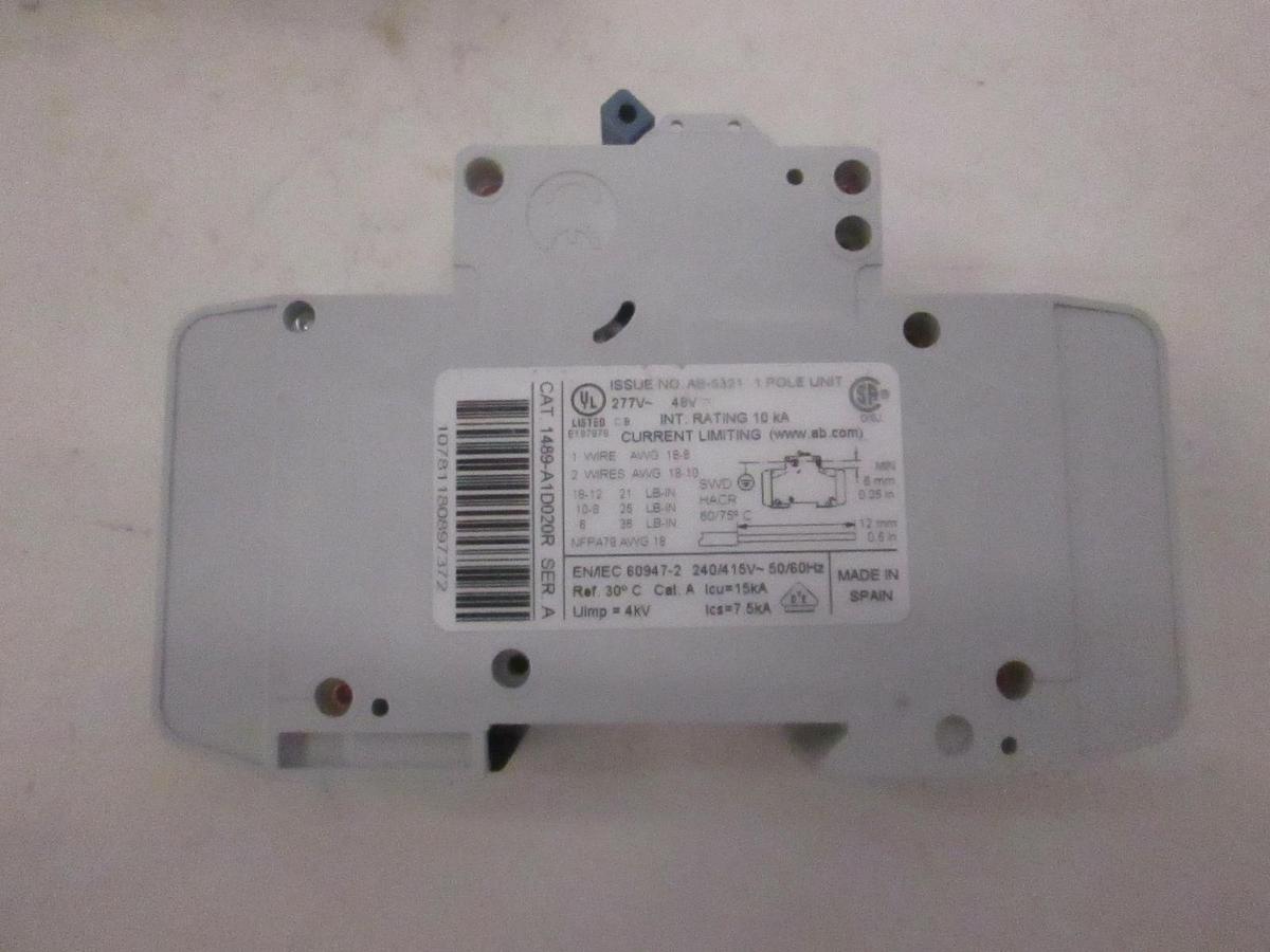 Used Allen-Bradley, 1489-A, Circuit Breaker, Used, Lot of 10
