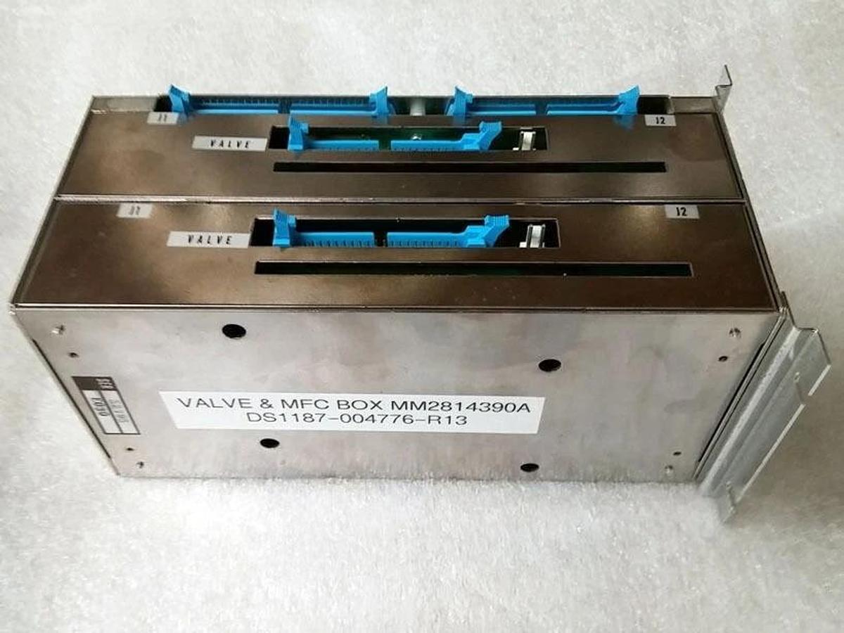 Used TEL Tokyo Electron DS1187-004776-R13 Valve and MFC Box MM2814390A Twin Card Cage