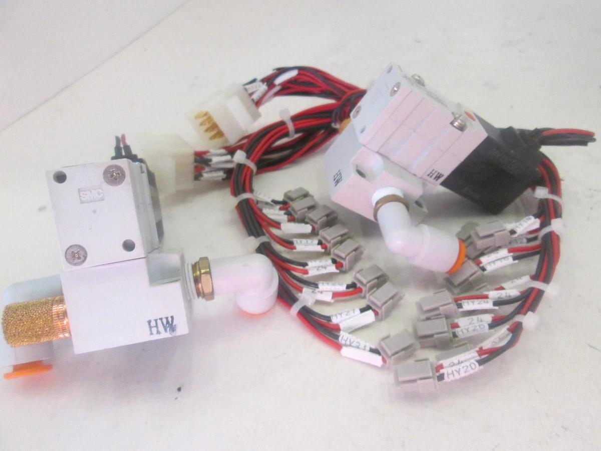 Used SMC, NVKF334V-5GS-01T, Solenoid Valve Assy, Used, Lot of 2