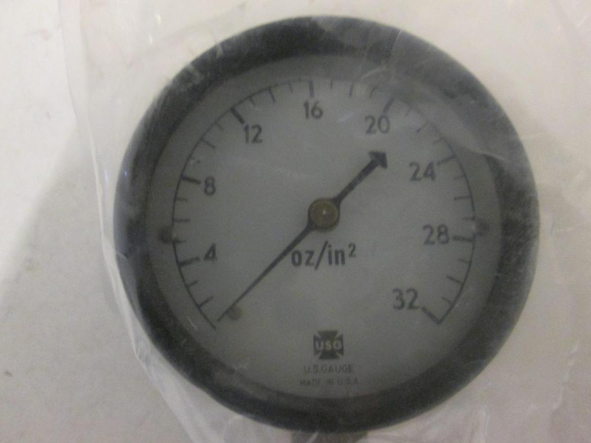 Ametek, P733, GAUGE PRESS LOW PRESSURE DIAPHRAM oz/in2, PRESSURE RANGE 0, New
