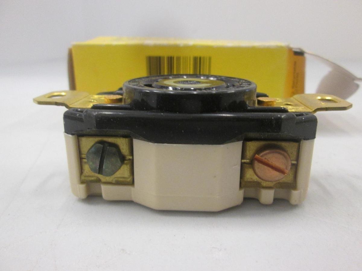 Hubbell, 2610A, Twist Lock Receptacle, 2 Pole, 30A, 125V. New