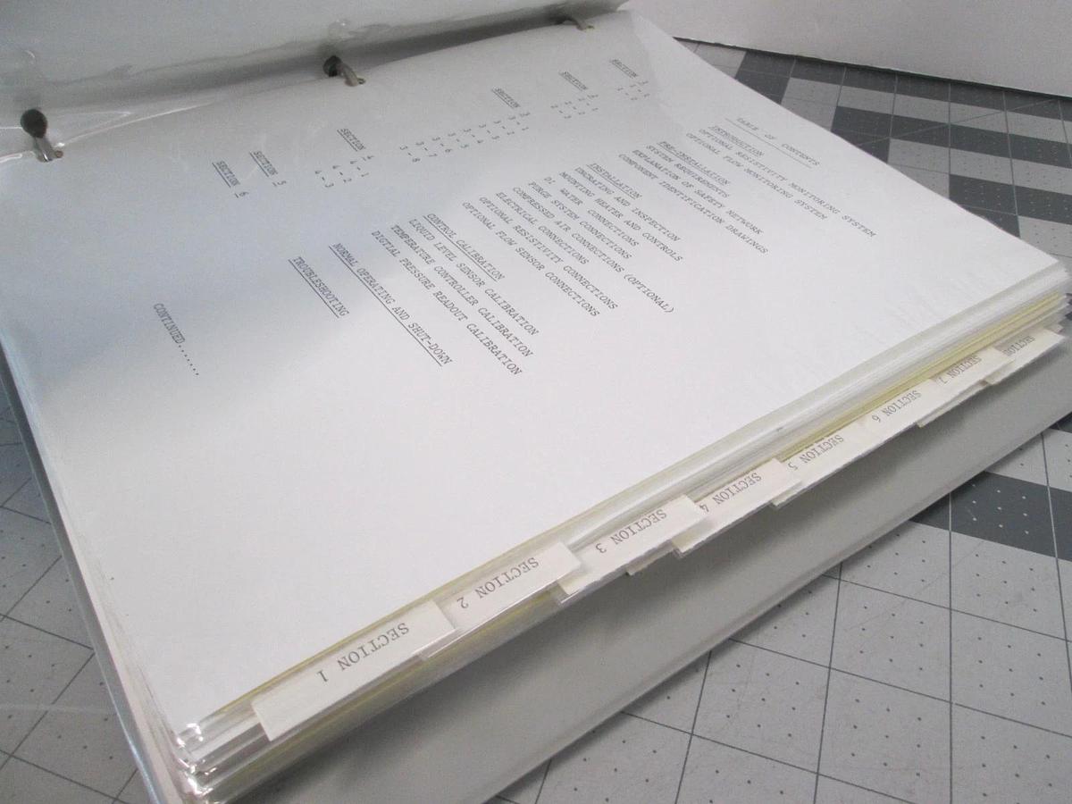Used Lufran, 052-SVO-Di-480-1001, Ultrapure DI Water Heater Manual, Used