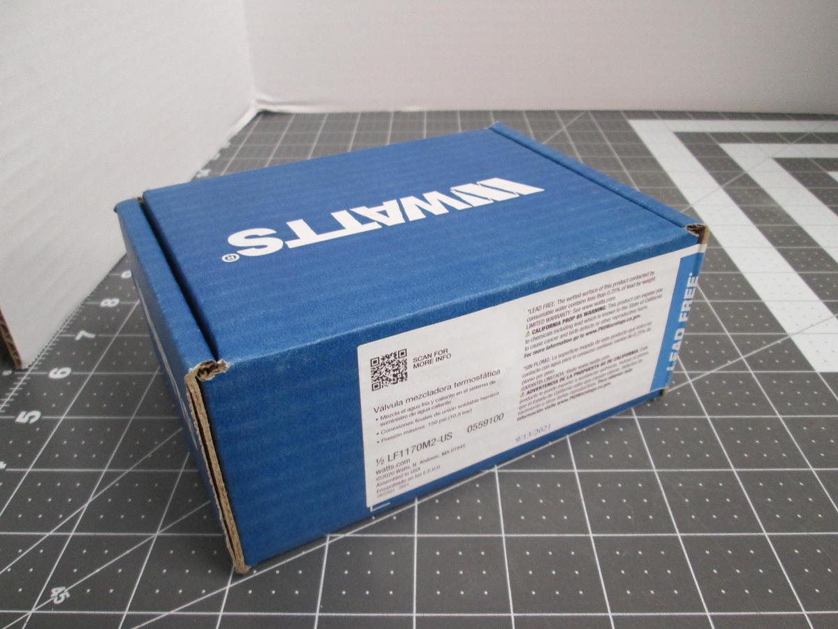 Watts, LF1170M2-US 1/2" Lead Free Thermostatic Mixing Valve 0559100 NEW