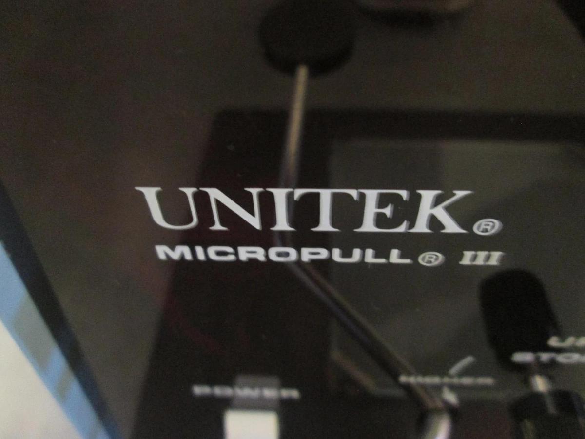 Used Unitek, Micropull III, 6-095-06, Wire Bond PullTester, 115V, 3/4A. 50-60Hz, Used