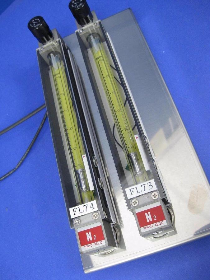 Used Tokyo Keiso F93-13990 N2 Purge Meter, 6-60 Sl/Min N2 with Valve, Set of 2