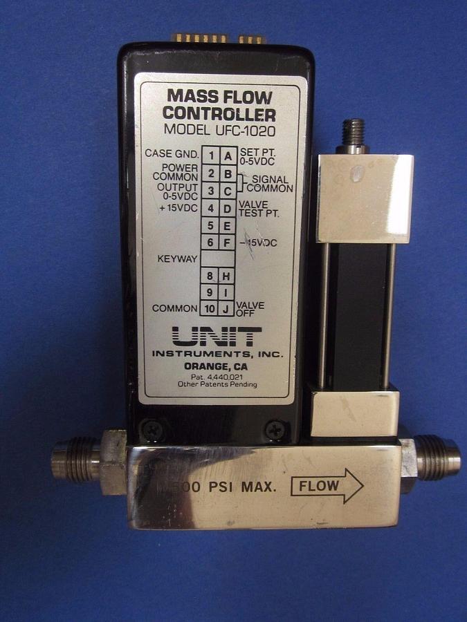 Used Unit UFC-1020, MFC, Mass Flow Controller, SF6, 50 SCCM, 1/4" VCR, Used