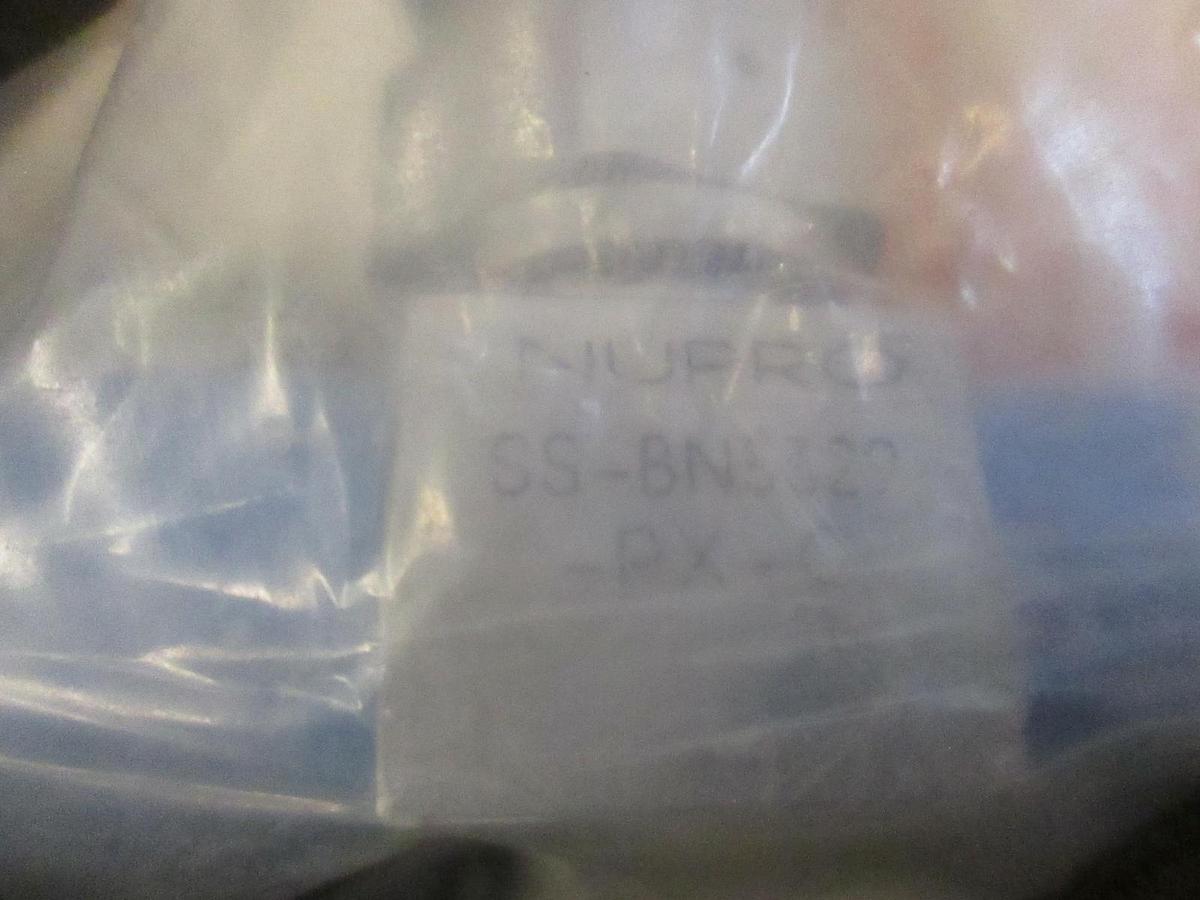 Used Nupro, SS-BN5329-PX-C, 3 Port Pneumatic Valve, 1/4" FVCR, New