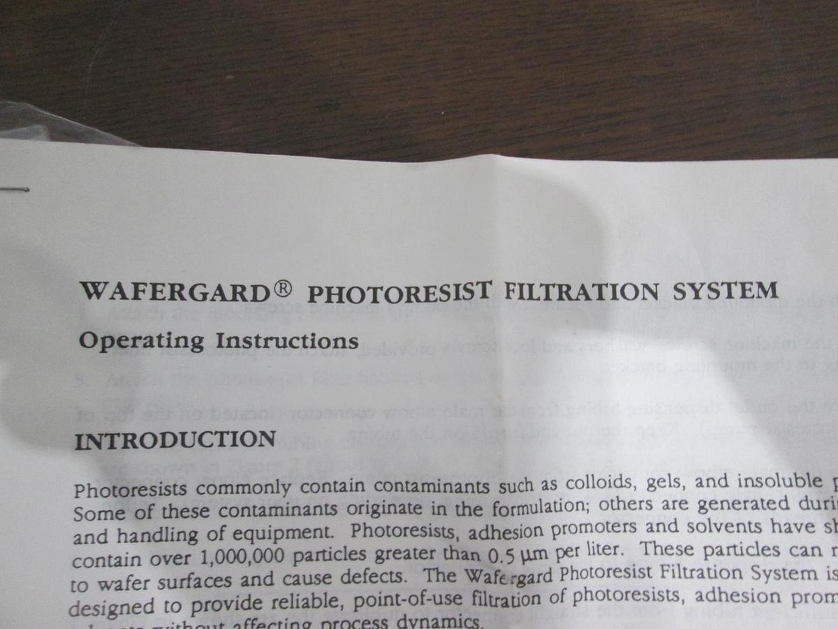 Millipore, YY5000400, Wafergard Photoresist System Housing, New