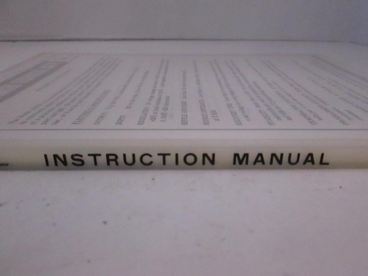 Used Power Designs Advanced Technical Data for Model 1025P, Used