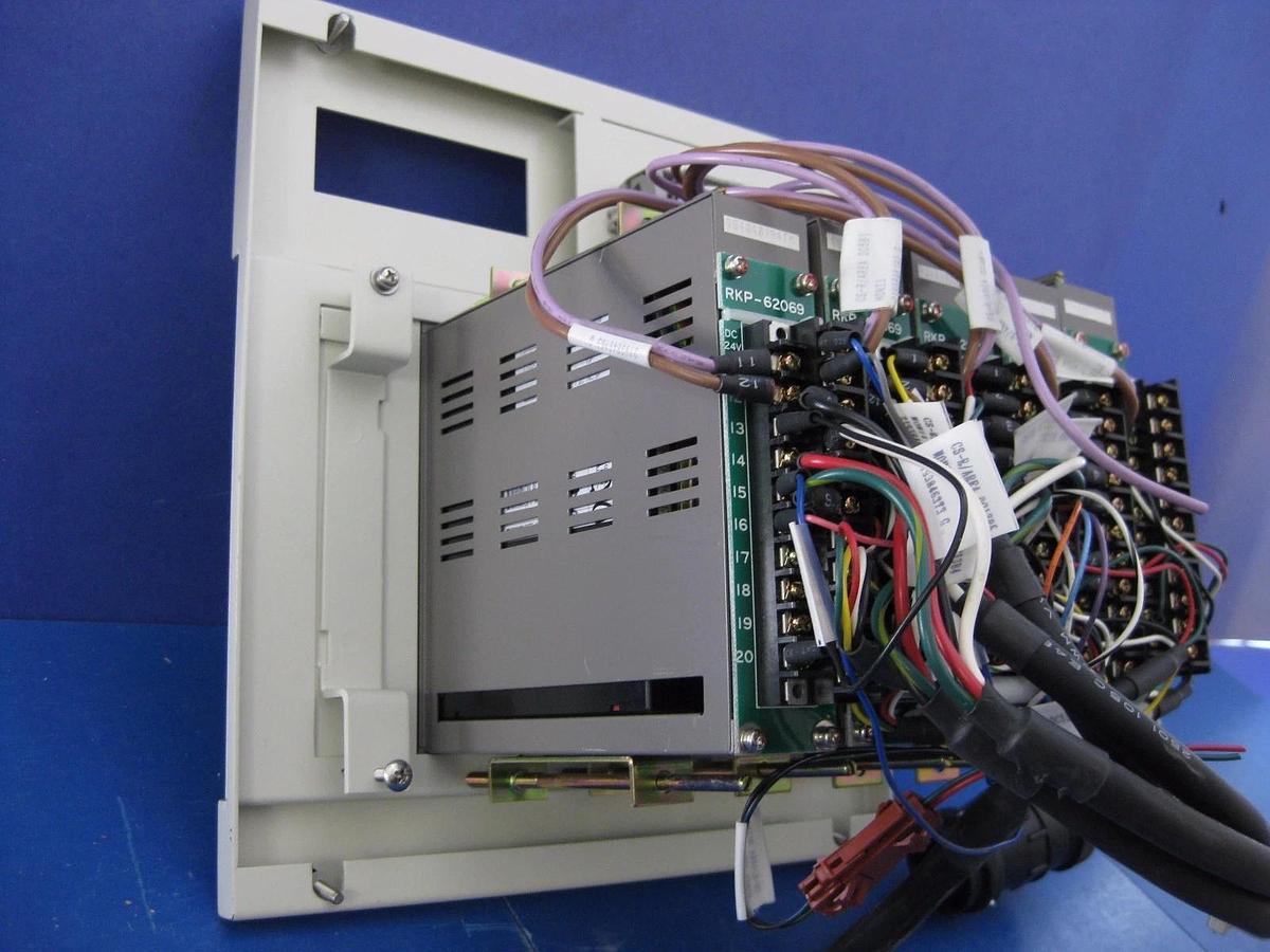 Used TEL Riken Keiki H2 Gas Box Exhaust Monitor Assy w/ Buzzer and Detectors Used