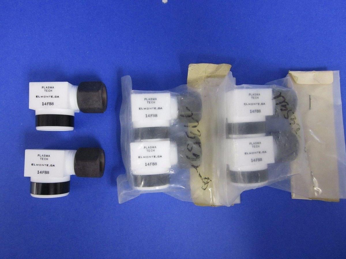 Plasma Tech Elbow Female Connector 14F88, 1/2" Tube x Pipe Thread - Lot of 6