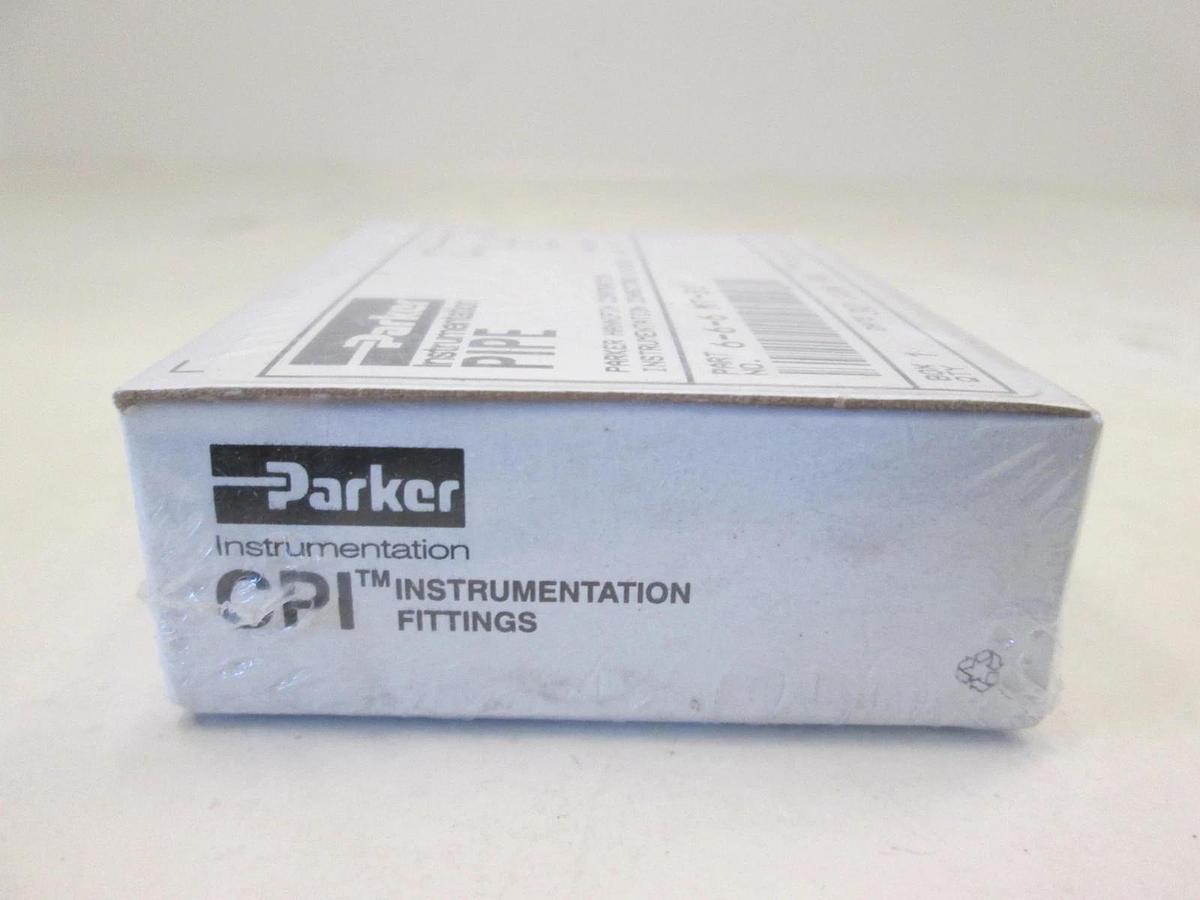Parker, 6-6-6 MT-SS, Male Tee Fitting, New, Original Packaging