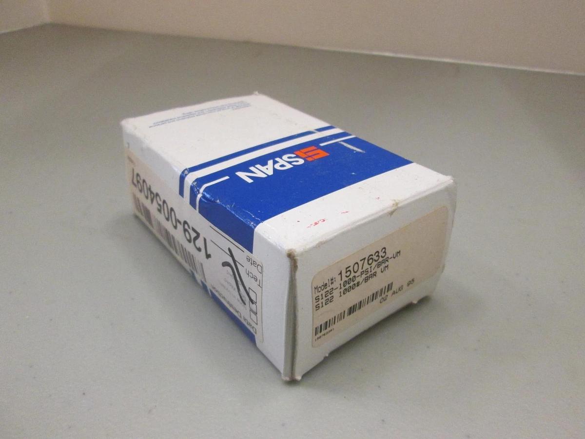 Used Span Instruments Cleanroom Gauge S122-1000, 2", 0-1000 psi, 1/4" MVCR