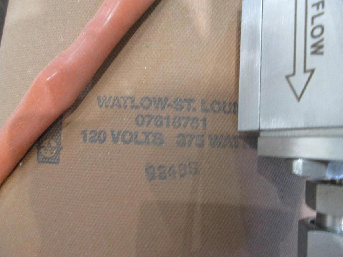 Used MKS, Pneumatic Angle Vacuum Pump Assy w/ Valve and Watlow Heater Jacket, Used