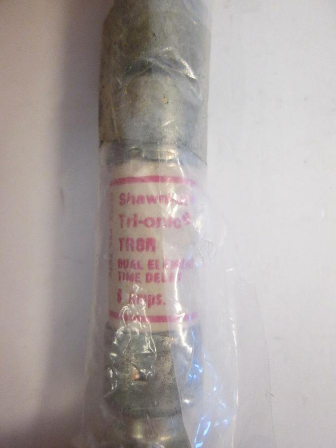 Used Shawmut Tri-onic Dual Element Time Delay Fuse TR8R, 6A, Lot of 2