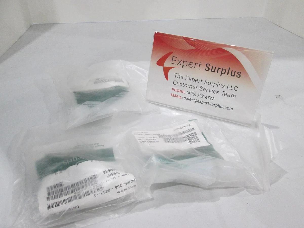 Entegris, 206-0433-2, Galtek-Check 1/4In Viton, New, Lot of 3