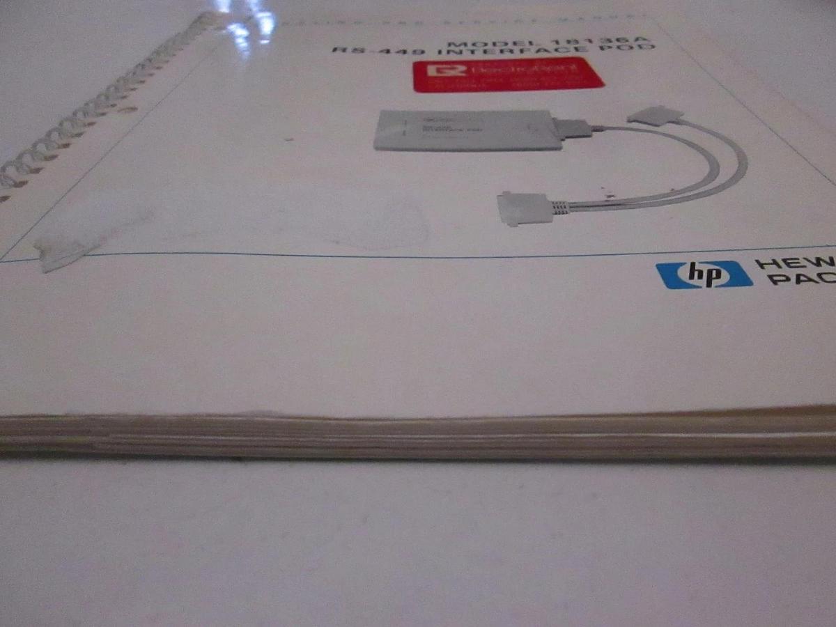 Used HP 18136A RS-449 Interface Pod Operating and Service Manual, Used