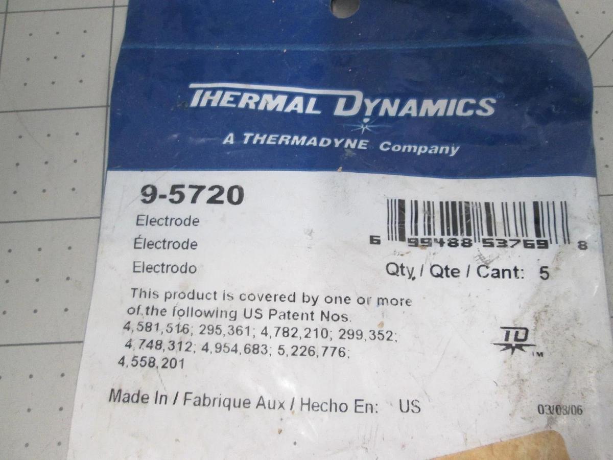 Thermal Dynamics, 9-5720, Electrode 5 Pack, New