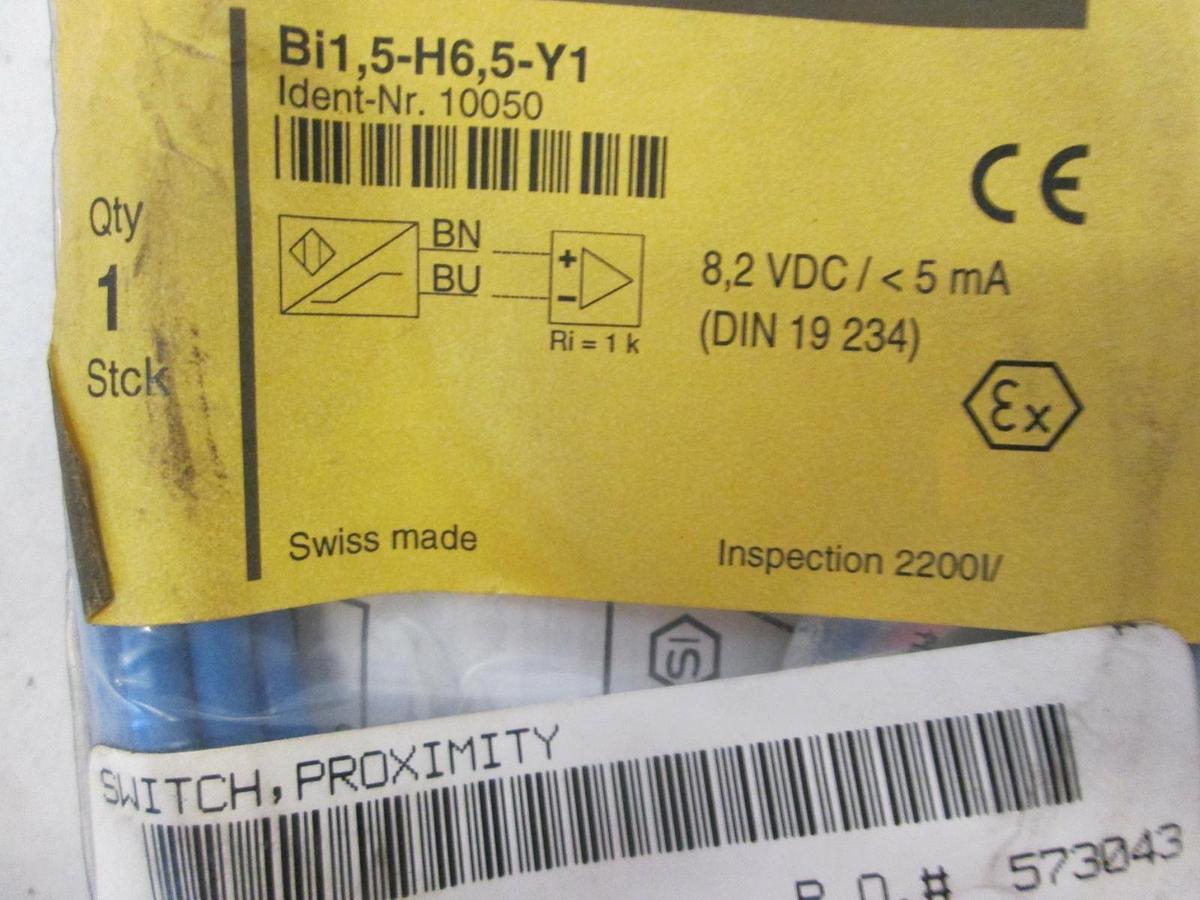 Used Turck, Proximity Switch, Bi1, 5-H6, 5-Y1, New