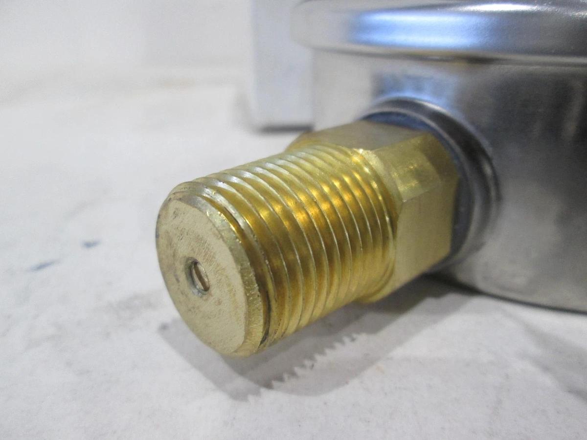 PIC Gauge, 201W-402K, 4", 0-600 PSI/Bar 1/2" LM SS/BR, 70/30 GLY H20 Mix, New