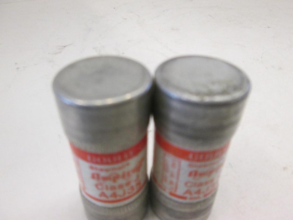 Used Gould, Amp-Trap Fuse Class J A4J35, 35A, 600VAC, Used, Lot of 2