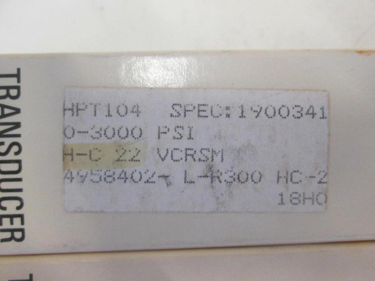 Span, Transducer Pressure Sensor, HPT104, 0-3000 PSI, New, Lot of 2