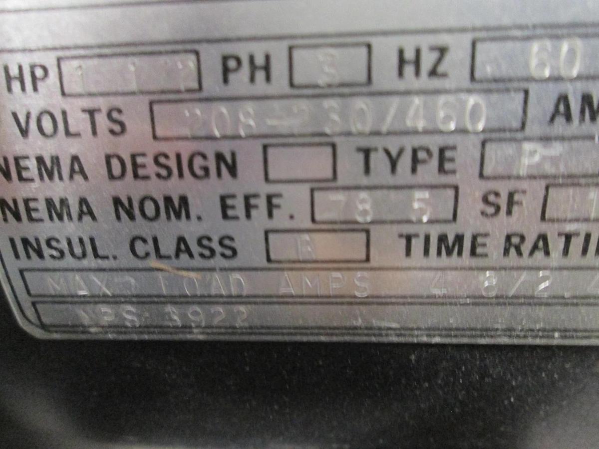 Used A.O. Smith, P561 2SE7, Electric Motor, 60Hz, Used