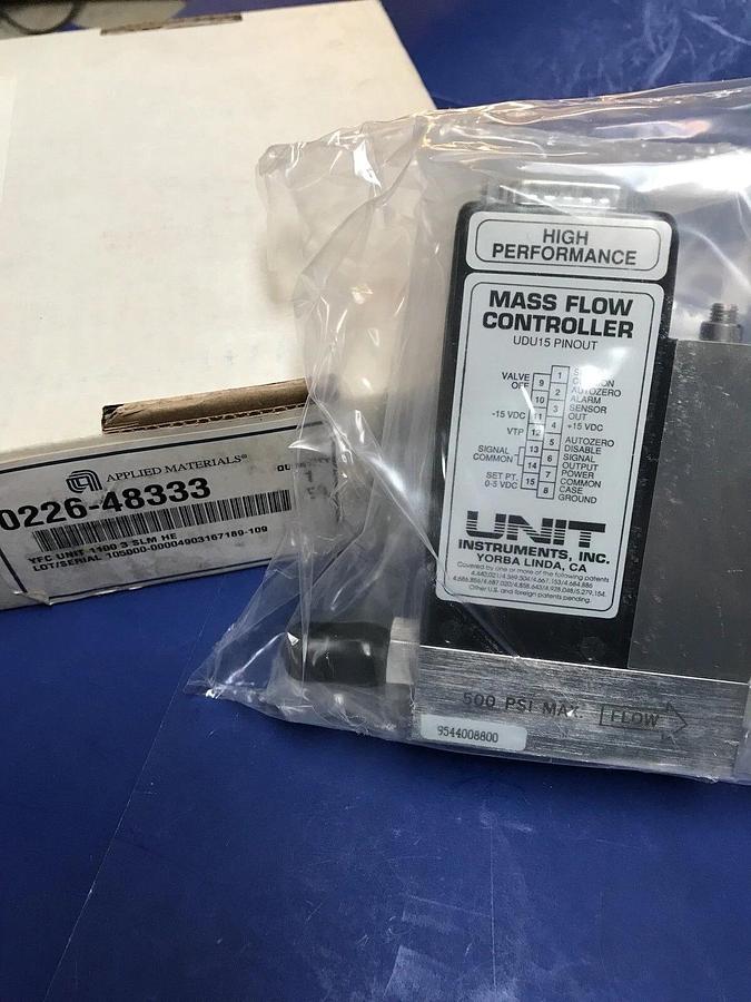 Used Unit UFC-1100A Mass Flow Controller He, 3 SLM, 15 Pin D-Connector Refurbished