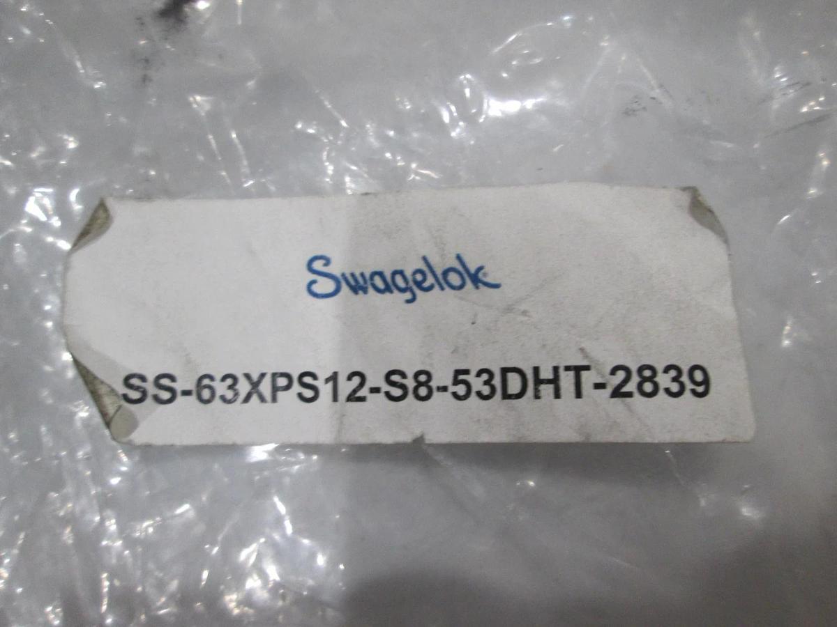 Used Swagelok, SS-63XPS12-S8-53DHT-2839, Ball Valve w/ 153DA Double Actuator, NWOB