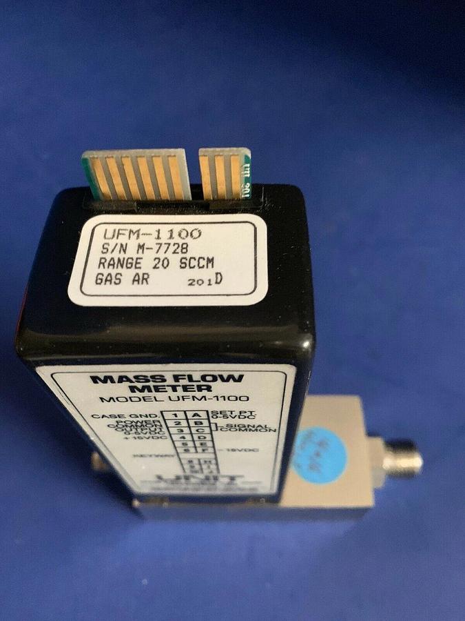 Used Unit UFM-1100 Mass Flow Meter, AR, 20 SCCM, Used
