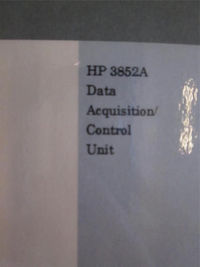 Used HP 3852A Data Acquisition/ Control Unit Command Reference Manual, Vol. 1, Used