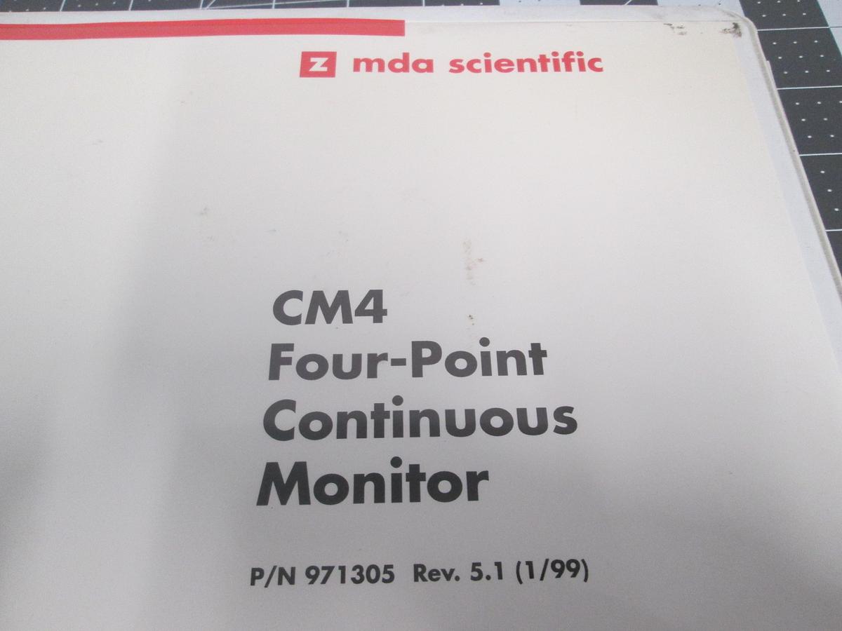 Used Zellweger Analytics, CM4 Four-Points Continuous Monitor Tech Manual 971305
