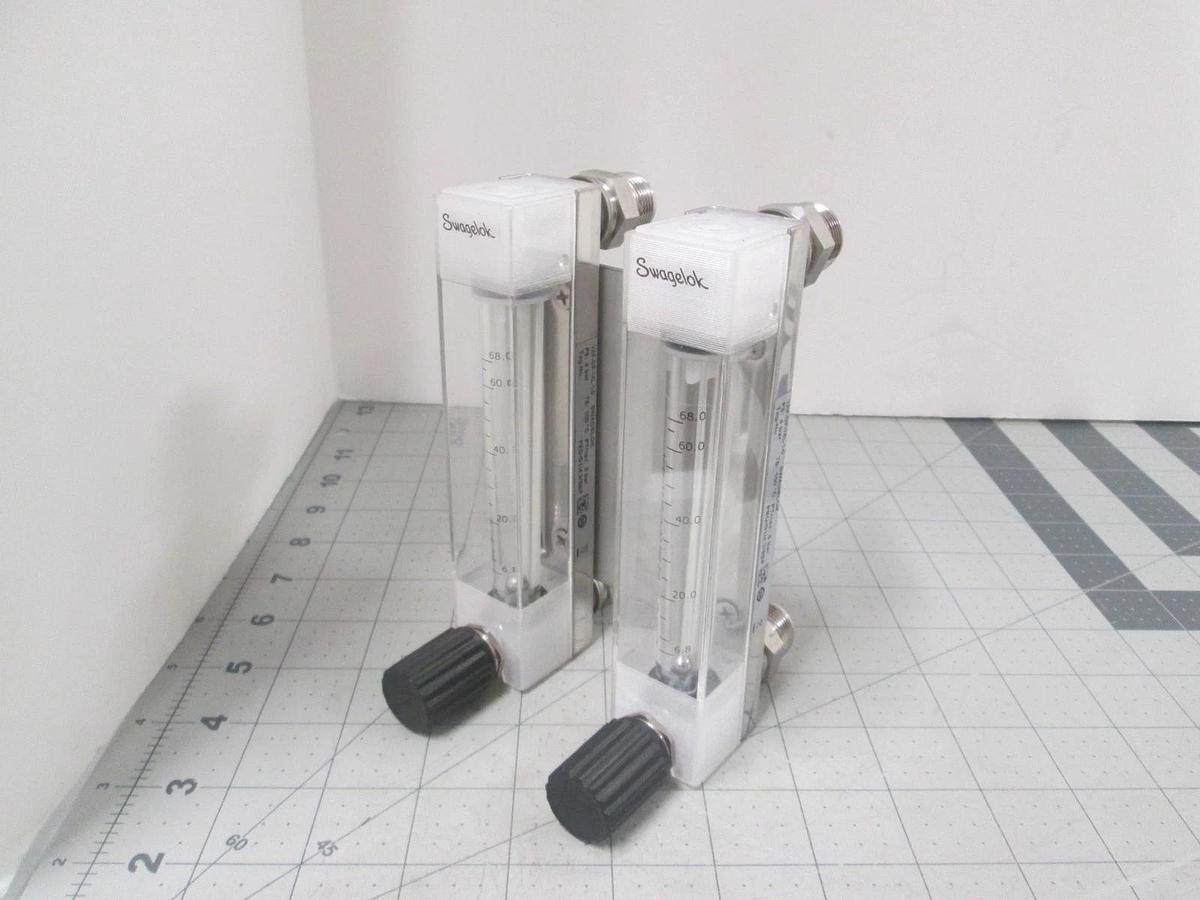 Swagelok, VAF-GP-14L-1-0, PS: 4 Bar, Flowmeter Assy, New, Lot of 2