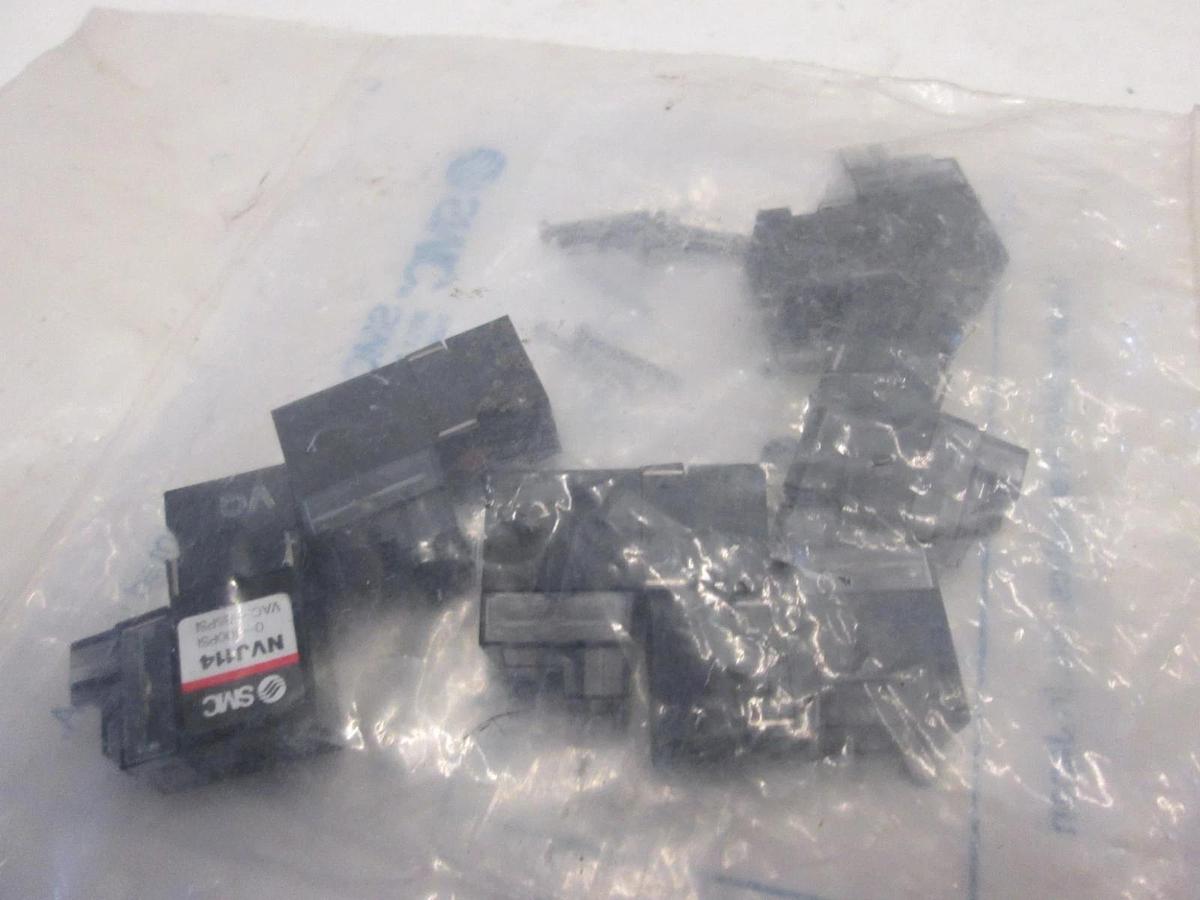 Used SMC, Pilot Valve Assy, NVJ114, Used, Lot of 6