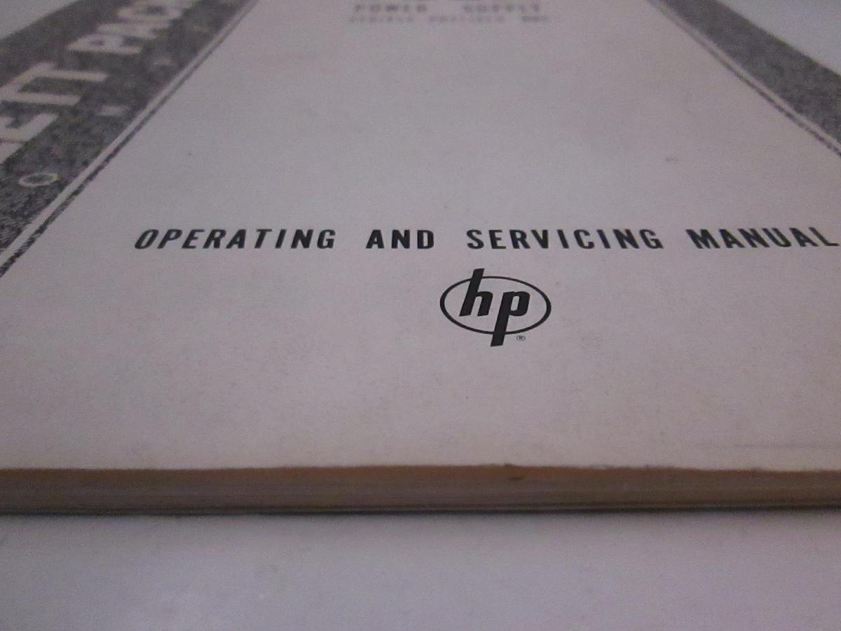 Used HP Model 711A Power Supply Operating and Servicing Manual, Used