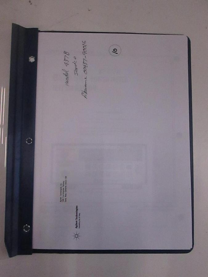 Used HP Model 437B Power Meter Service Manual, 00437-90016, Used