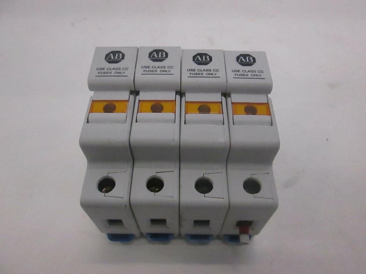 Used Allen Bradley, 1492-FB1C30-L, Fuse Holder, Used, Lot of 4