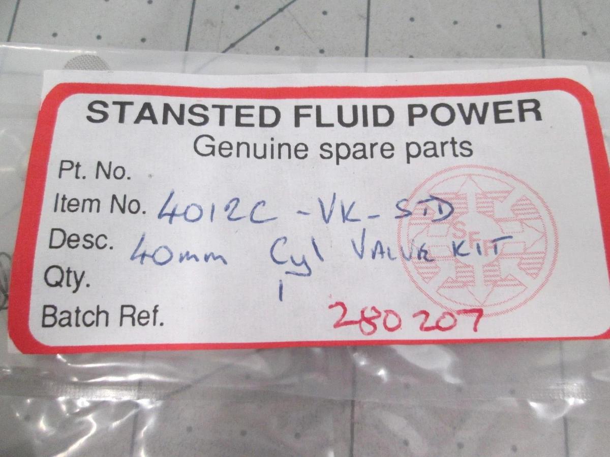Stansted Fluid Power, 4012C-VK-STD, Repair Kit for 4012C 40mm Cylinder Valve,New