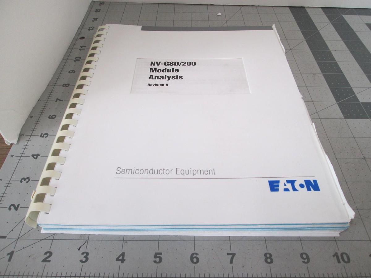 Used Eaton, NV-GSD/200, Module Analysis, REV A, Used