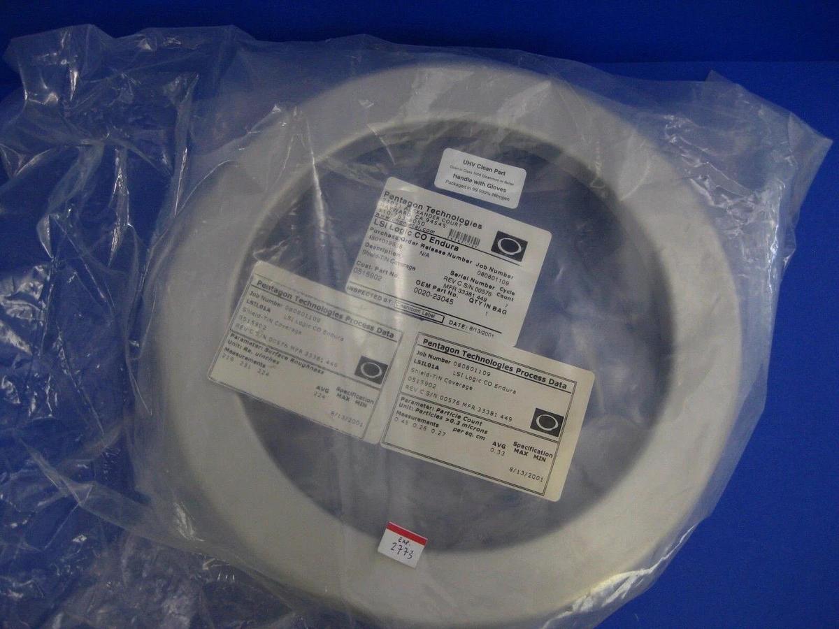 Used Applied Materials AMAT 0020-23045 Lower Shield, 101% Tin Coverage, NEW