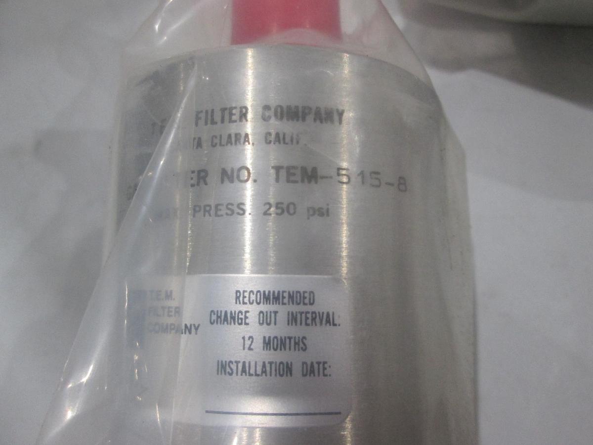 TEM, TEM-525-8, Gas Filter, New, Lot of 2
