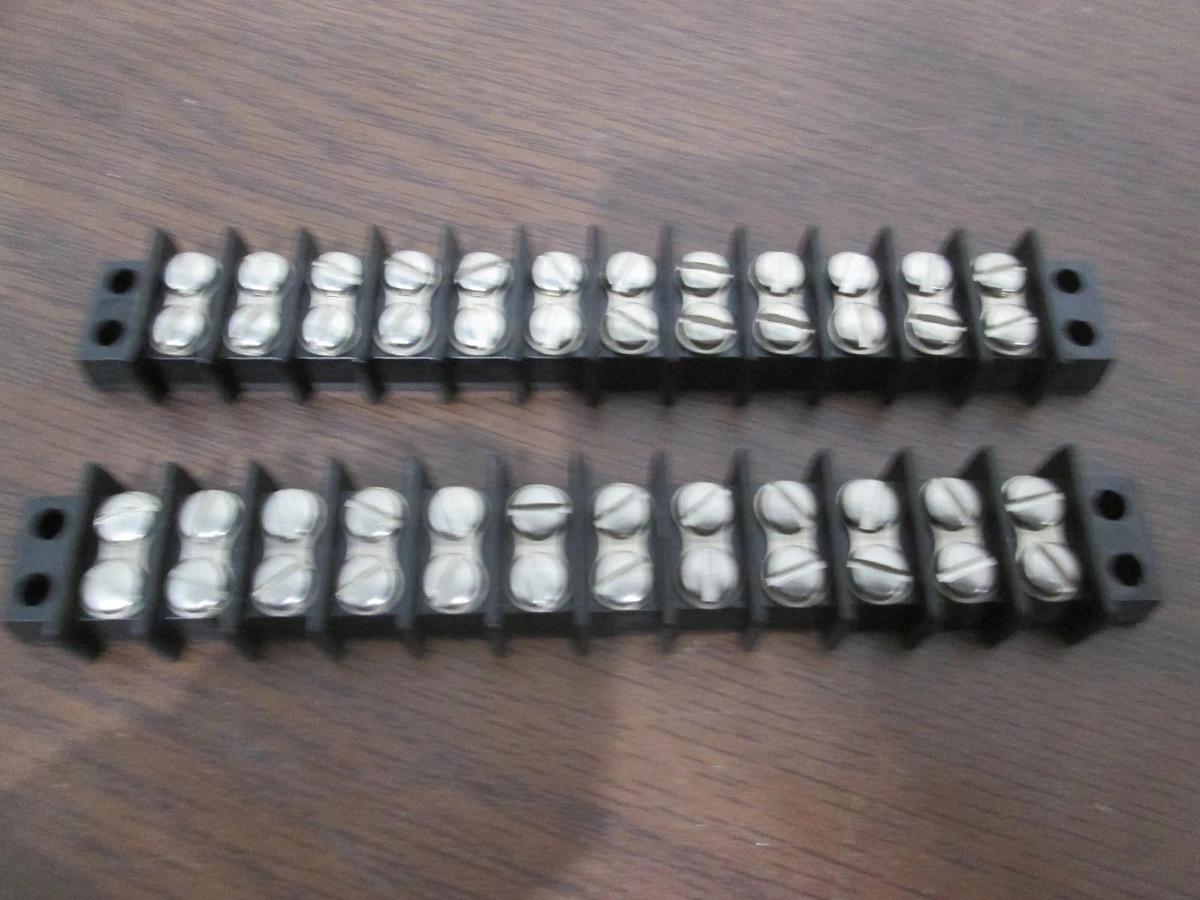 Used Cinch, 12 Position Terminal Block, Used, Lot of 2