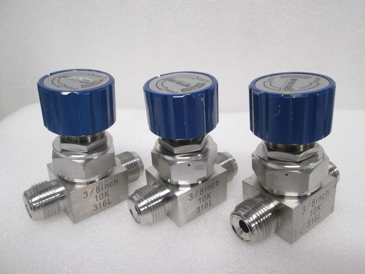 Used Nippon Sanso, 10K 316L, 3/8" Valve, Used, Lot of 3