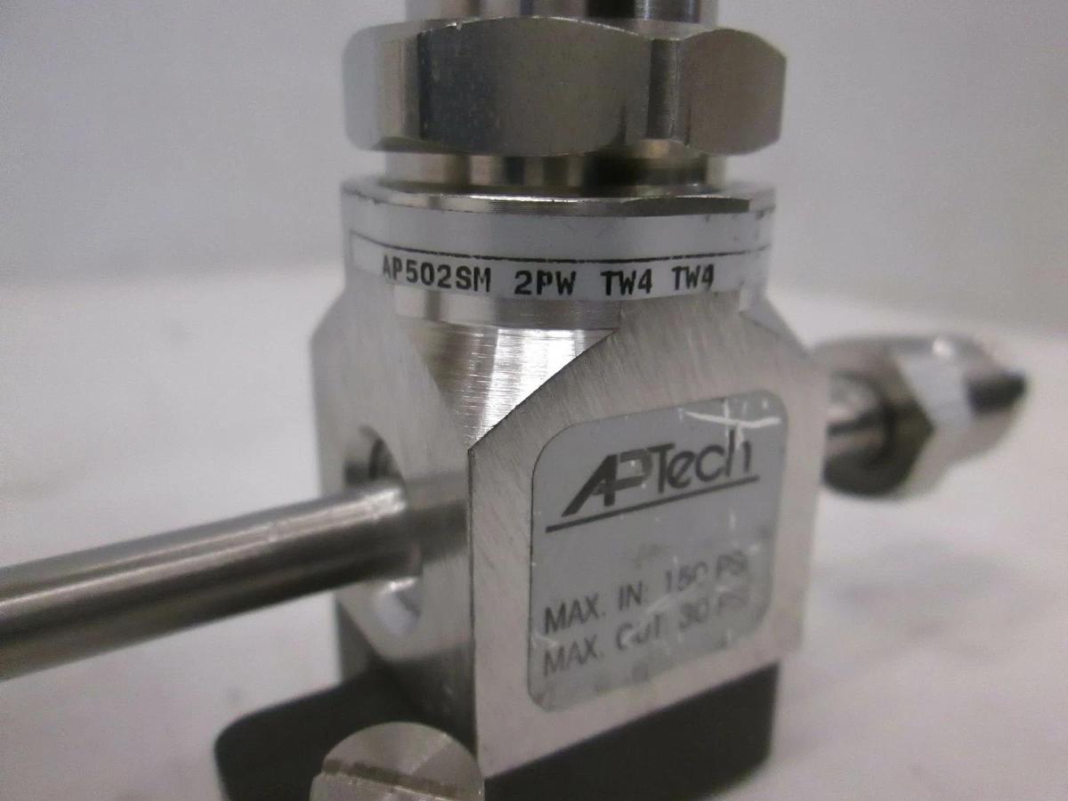 Used VMB Gas stick Used AP502 SM Regulator, Nupro shutoff, 30-0-100 gauge,