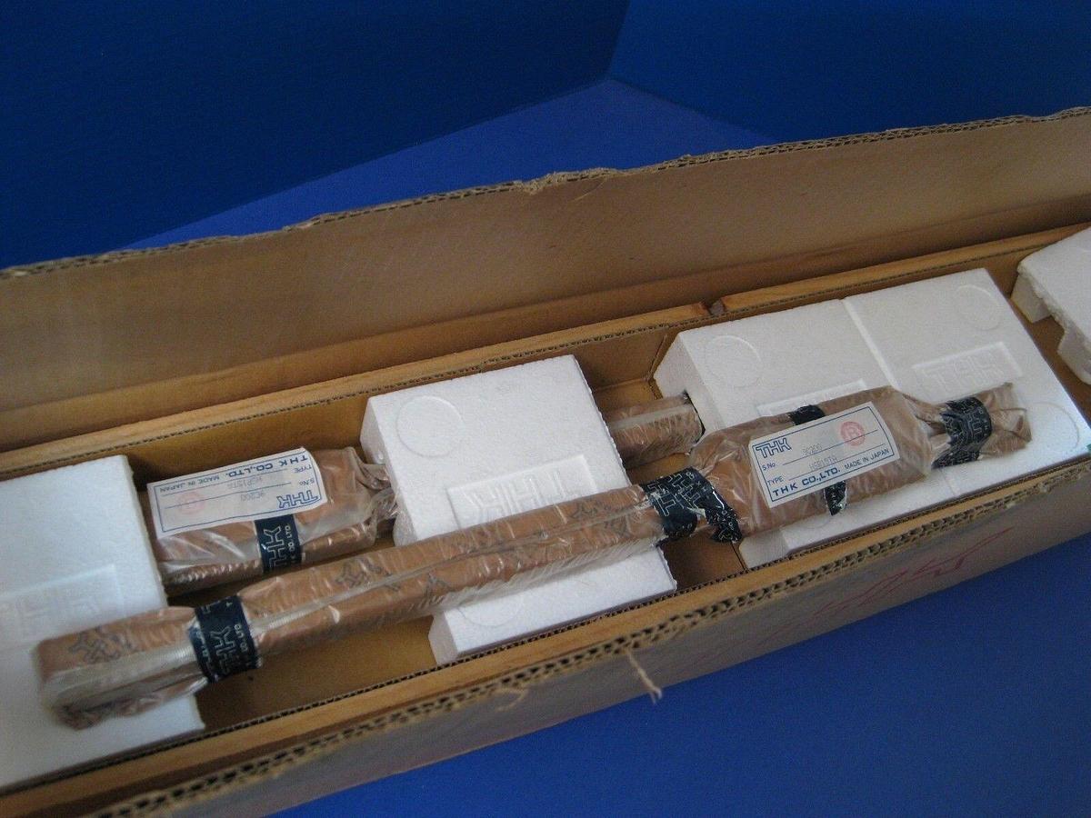 THK HSR15TA Linear Guide w/ 2 Full Ball Linear Motion Guide Blocks, Lot of 2 NEW