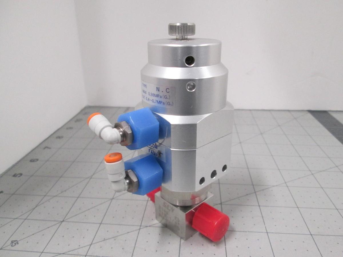 Used Kitz, PFA- Seat STD 316L, 10K-1/4", SCT SCV Two Step Valve, Used