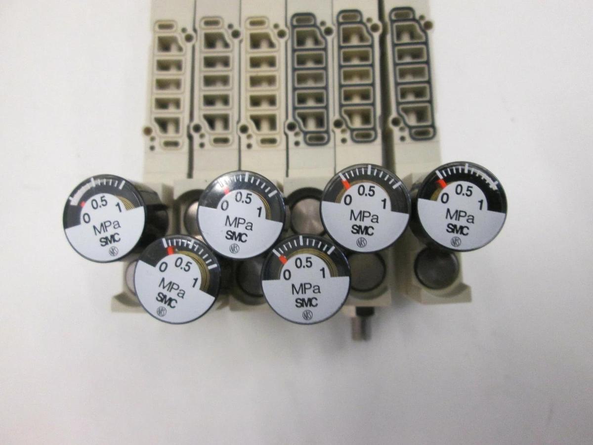 Used SMC, SV1000-06-P, Solenoid Valve, Used, Lot of 6