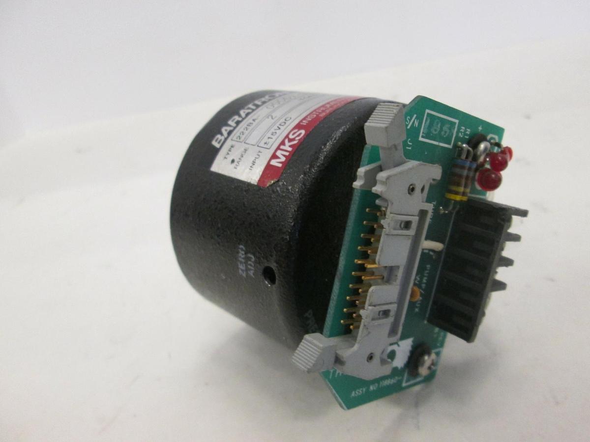 Used MKS, Baratron 2 Torr Pressure Transducer w/ PCB, 222BA-00001-B-S-SP35-81, Used